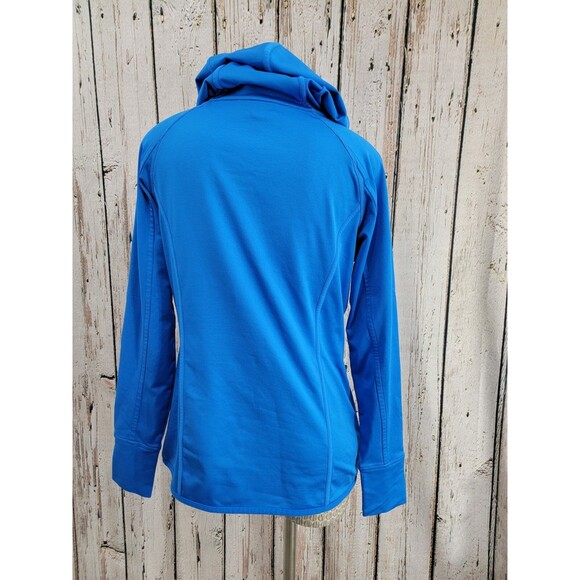 ATHLETA Plush Tech Hoodie Pullover Blue Hooded Sweatshirt Women's Medium EUC - Picture 4 of 11